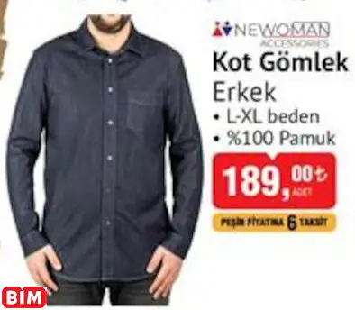 NEWOMAN ACCESSORİSE KOT GÖMLEK ERKEK NEWOMAN ACCESSORİSE KOT GÖMLEK ERKEK